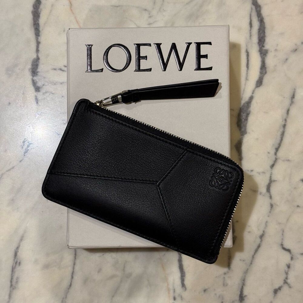 Loewe Puzzle long coin cardholder in classic calfskin